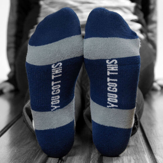 Socrates® Woven Performance Socks 26.2 You've Got This! (Navy) | Gone ...
