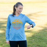 Women's Long Sleeve Tech Tee - Running is My Sunshine