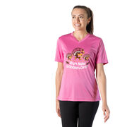 Women's Short Sleeve Tech Tee - Run Now Gobble Later Turkey Trot