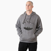 Statement Fleece Hoodie -  Life's Short Run Long (Mountains)