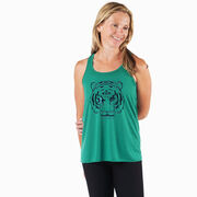 Flowy Racerback Tank Top - Eye Of The Tiger