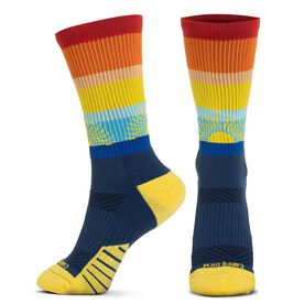 Socrates&reg; Mid-Calf Performance Socks - Carpe Diem