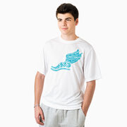 Cross Country Short Sleeve Performance Tee - Winged Foot Inspirational Words