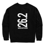 Running Raglan Crew Neck Pullover - 26.2 Marathon Vertical