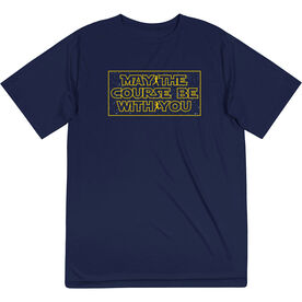 Men's Running Short Sleeve Performance Tee - May the Course Be with You