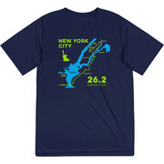 Men's Running Short Sleeve Performance Tee - New York City Route