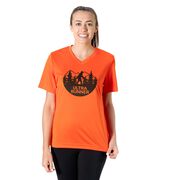 Women's Short Sleeve Tech Tee - Ultra Runner Bigfoot