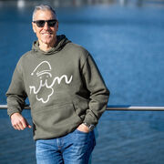 Statement Fleece Hoodie -  Santa Run Face