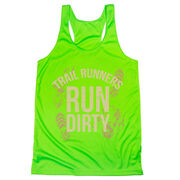 Women's Racerback Performance Tank Top - Run Dirty