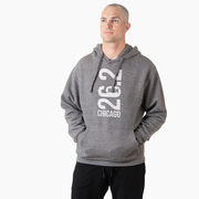 Statement Fleece Hoodie -  Chicago 26.2 Vertical