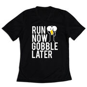 Women's Short Sleeve Tech Tee - Run Now Gobble Later (Bold)