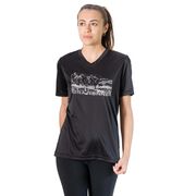 Women's Short Sleeve Tech Tee - Ultra Runner Sketch