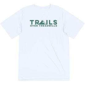Men's Running Short Sleeve Performance Tee - Trails Over Treadmills