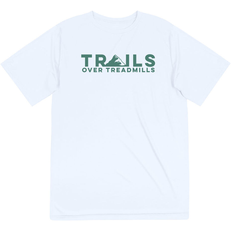 Men's Running Short Sleeve Performance Tee - Trails Over Treadmills