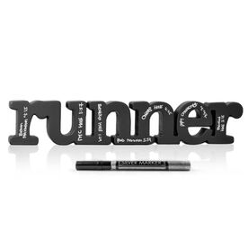 Runner Wood Words Ready To Autograph