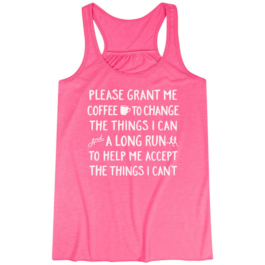 Flowy Racerback Tank Top - Please Grant Me Coffee