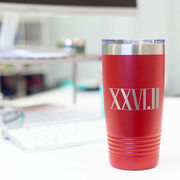 Running 20 oz. Double Insulated Tumbler - 26.2 Roman Numerals