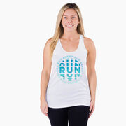 Women's Racerback Performance Tank Top - Eat Sleep Run Repeat