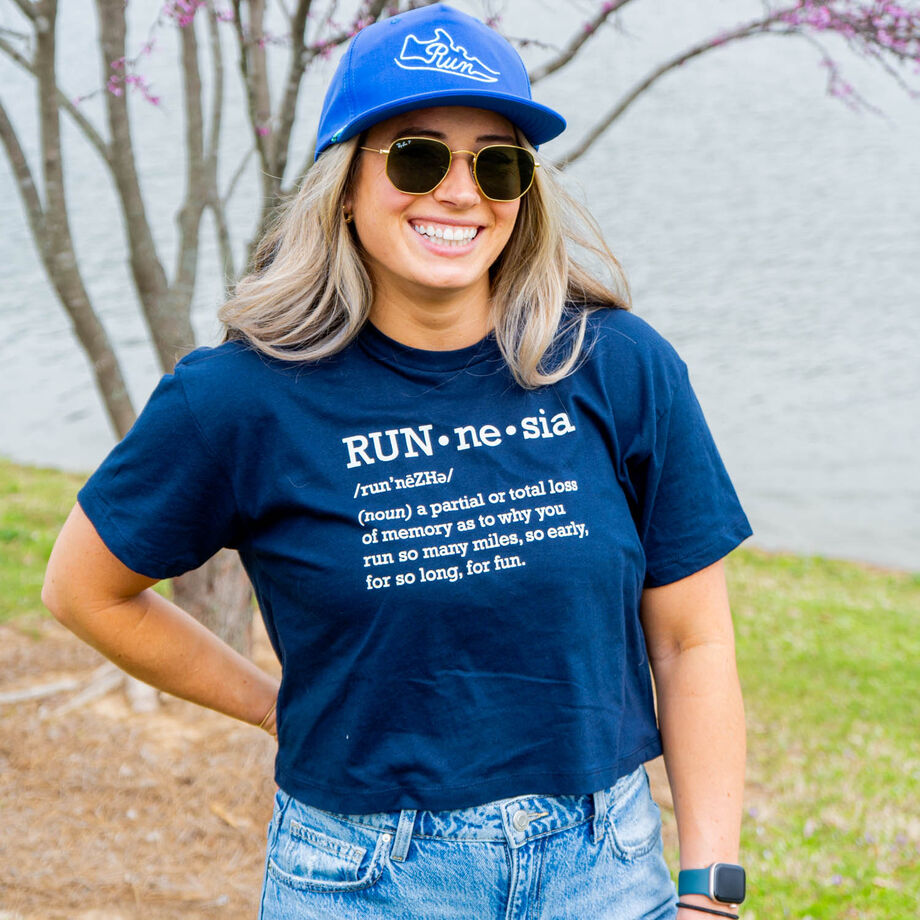 Running Short Sleeve Crop Tee - RUNnesia