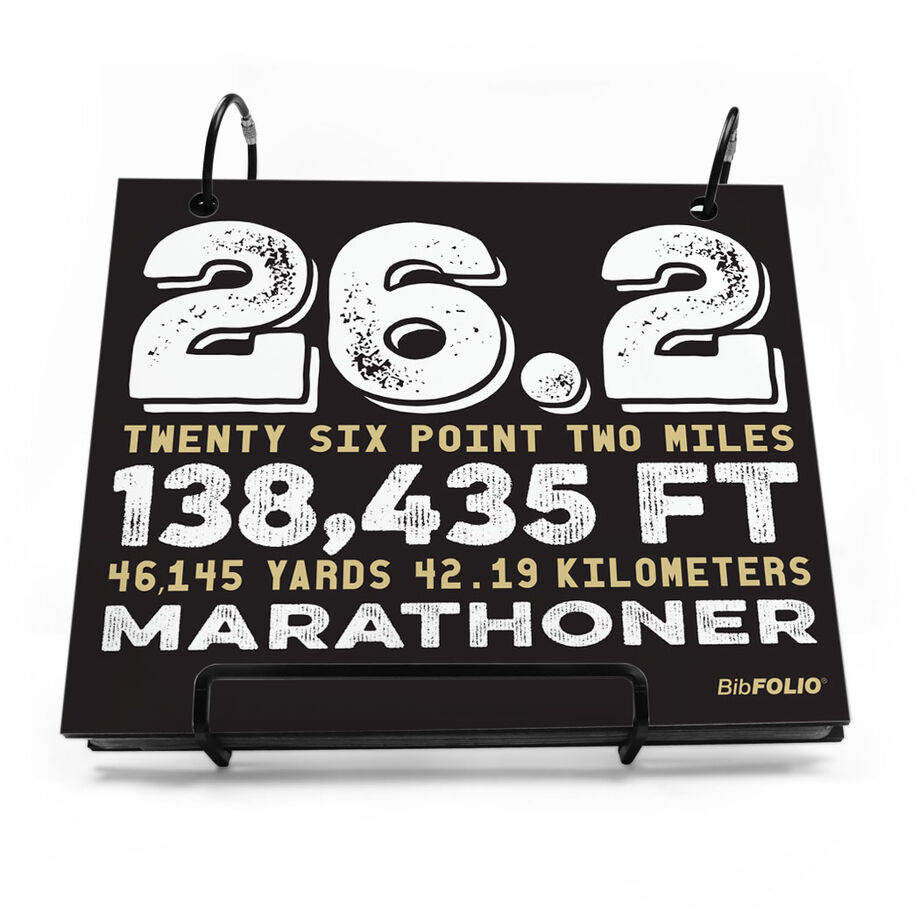 BibFOLIO&reg; Race Bib Album - 26.2 Math Miles - Personalization Image