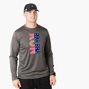 Men's Running Long Sleeve Tech Tee - Patriotic Run