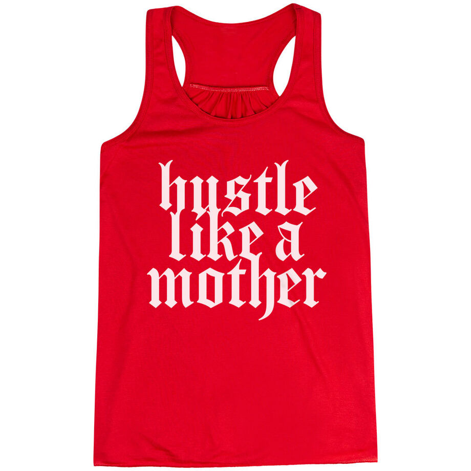 Flowy Racerback Tank Top - Hustle Like a Mother