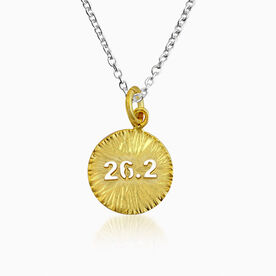 14K Gold 26.2 Marathon Necklace