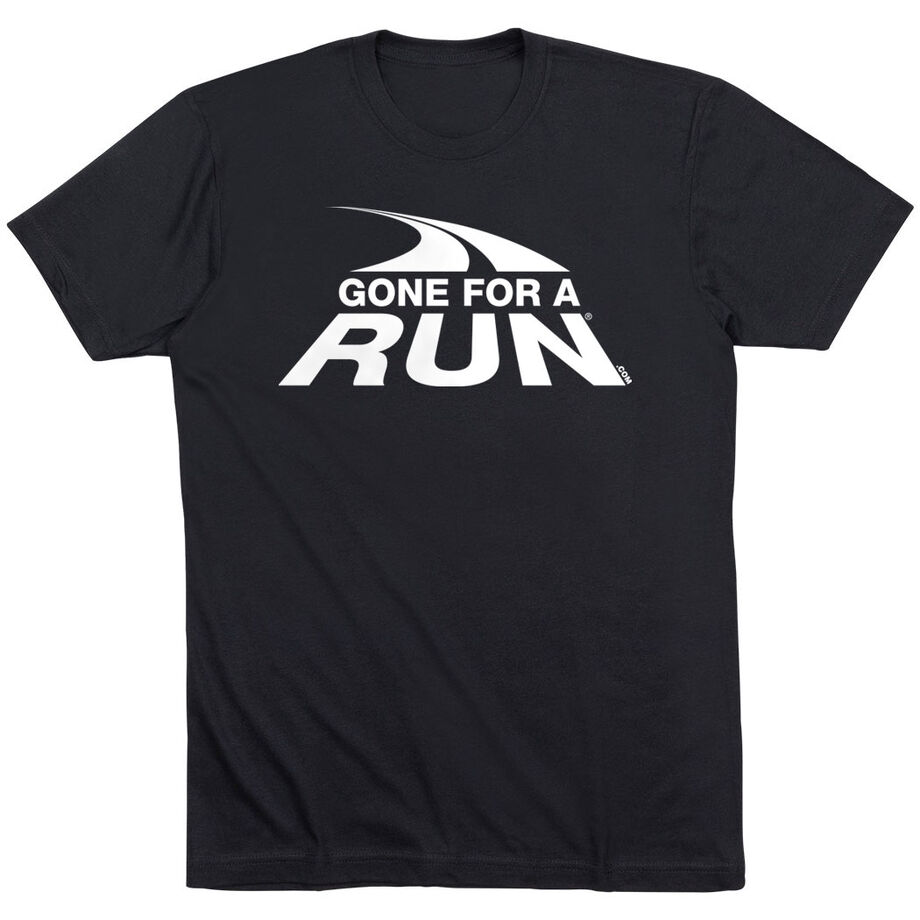 Running Short Sleeve T- Shirt - Gone For a Run White Logo