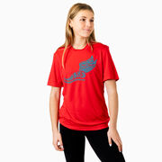 Cross Country Short Sleeve Performance Tee - Winged Foot Inspirational Words