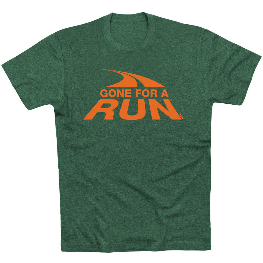Running Short Sleeve T-Shirt - Gone For a Run® Logo (Orange)