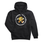 Statement Fleece Hoodie - Running My Way to a Beautiful Day