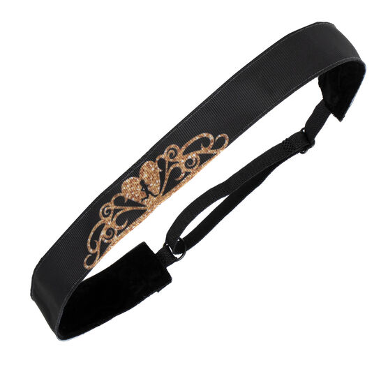 Athletic Juliband Non-Slip Headband - Tiara (Gold)