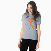Running Short Sleeve T-Shirt - Autumn Runner Girl