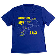 Women's Short Sleeve Tech Tee - Boston Route