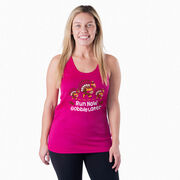 Women's Racerback Performance Tank Top - Run Now Gobble Later Turkey Trot