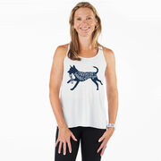Flowy Racerback Tank Top - I'd Rather Be Running with My Dog