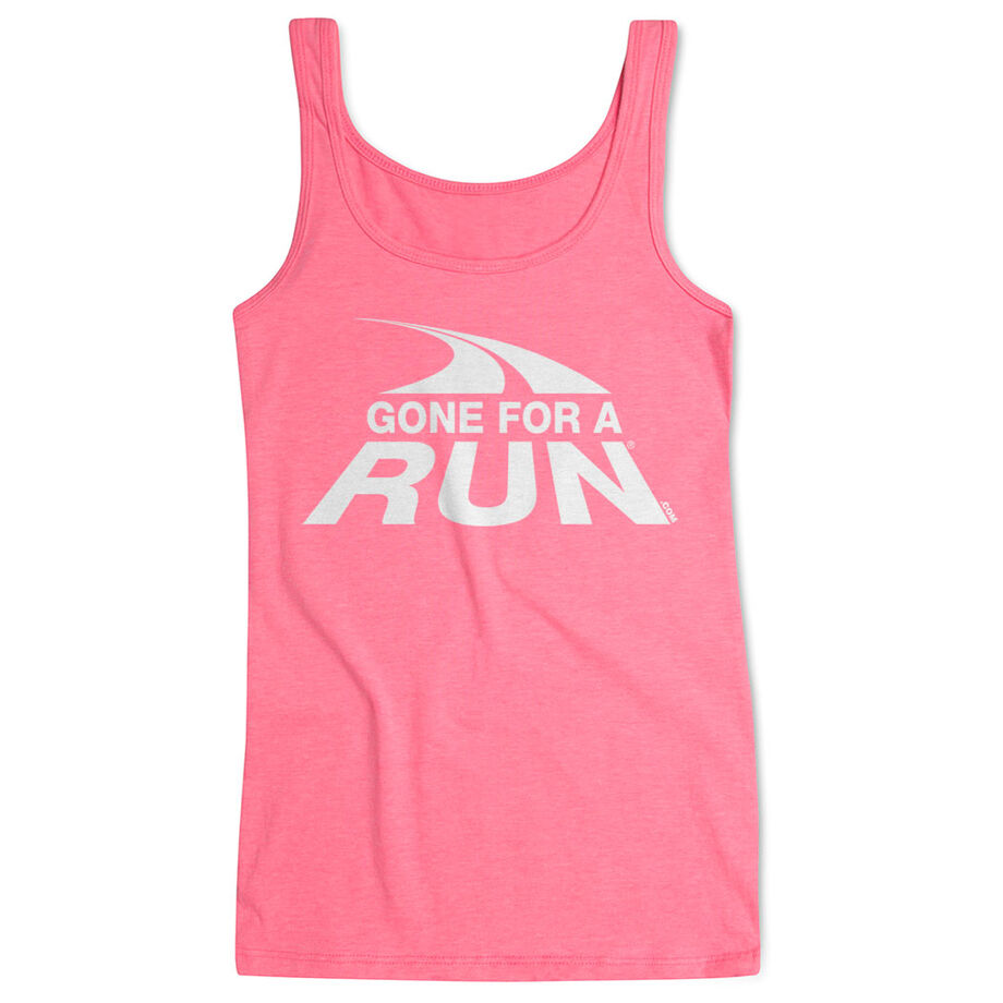 Running Women's Athletic Tank Top - Gone For a Run Logo