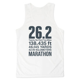 Men's Running Performance Tank Top - 26.2 Math Miles