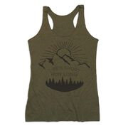 Women's Everyday Tank Top - Life's Short Run Long (Mountains)