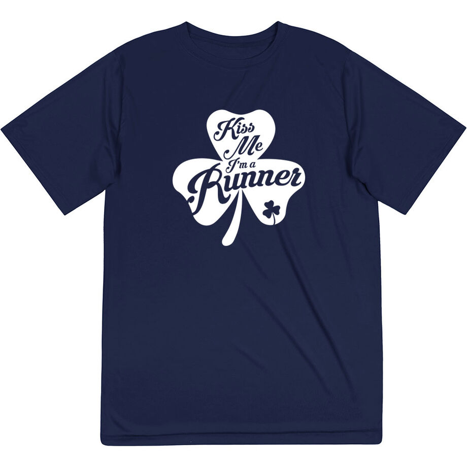 Men's Short Sleeve Performance Tee - Kiss A Lucky Runner