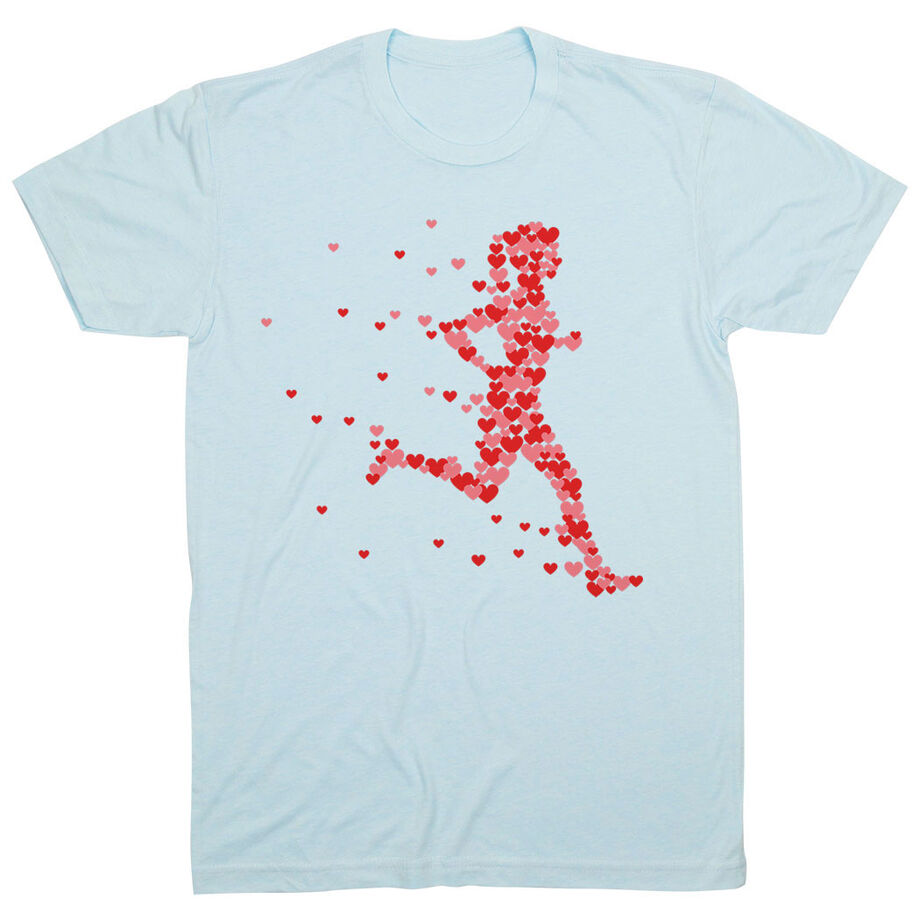 Running Short Sleeve T-Shirt - Heartfelt Runner Girl