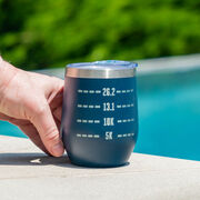 Running Travel Wine Tumbler - Runner's Measurements