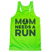 Women's Racerback Performance Tank Top - Mom Needs A Run