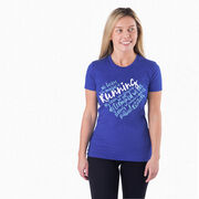 Women's Everyday Runners Tee - Live Love Run Heart