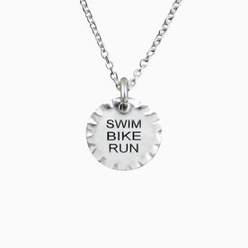 Sterling Silver Triathlon Necklace