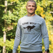 Running Raglan Crew Neck Pullover - Run Club Lone Wolf