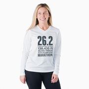 Women's Long Sleeve Tech Tee - 26.2 Math Miles