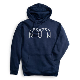 Statement Fleece Hoodie - Glitter Run