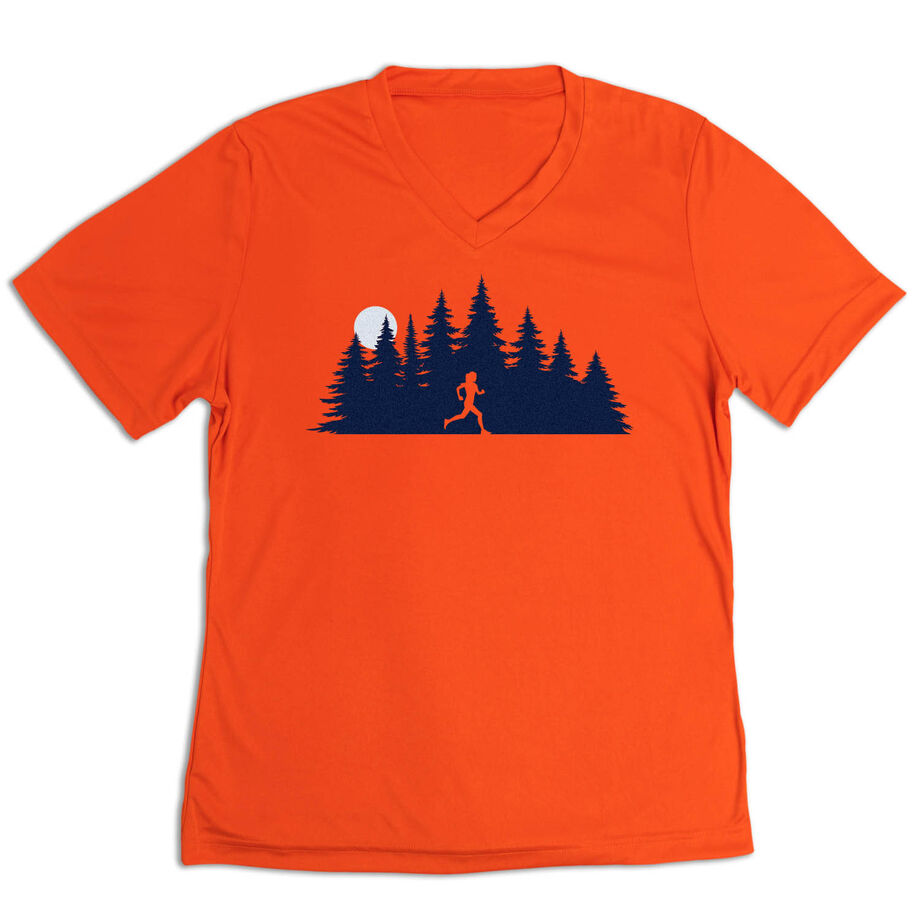 Women's Short Sleeve Tech Tee - Moonlit Run