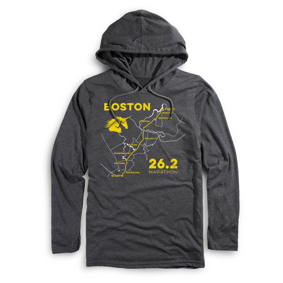 Running Lightweight Hoodie - Boston Route